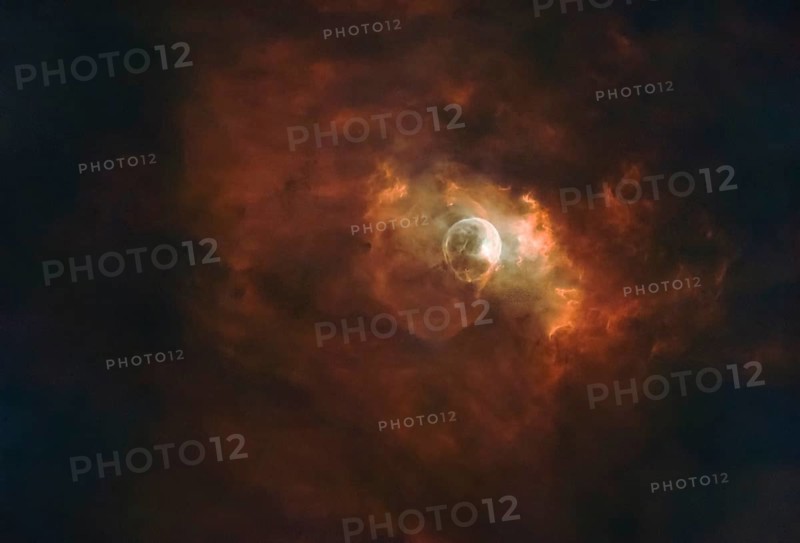 NGC7635, Sharpless 162 or Caldwell 11, Bubble Nebula, Bubble Nebula is an emission nebula and HII region in the constellation of Cassiopeia in the northern starry sky