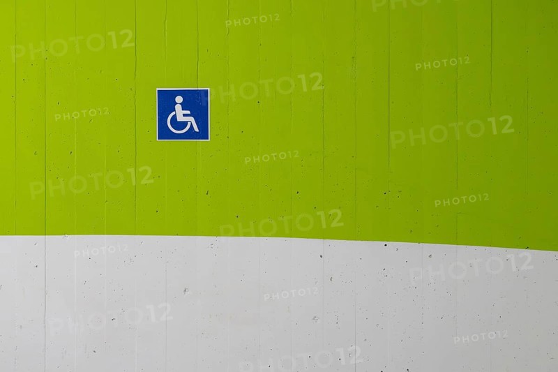 Logo disabled car park