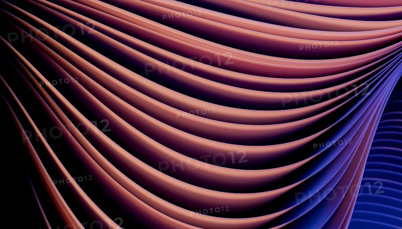 Discover flowing waves of blue and purple light forming abstract patterns. The elegant curves and gradient colors create a sense of movement and depth, perfect for modern designs