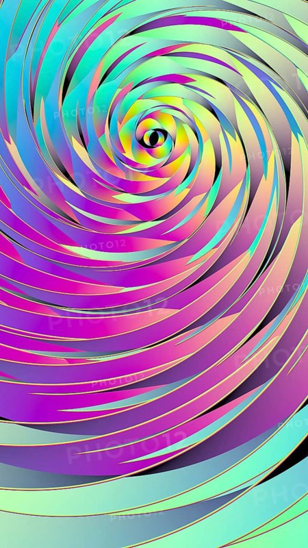 This captivating illustration features rotating sacred geometry with vibrant colors. The dynamic composition and gradient tones create a mesmerizing visual effect, adding modern flair