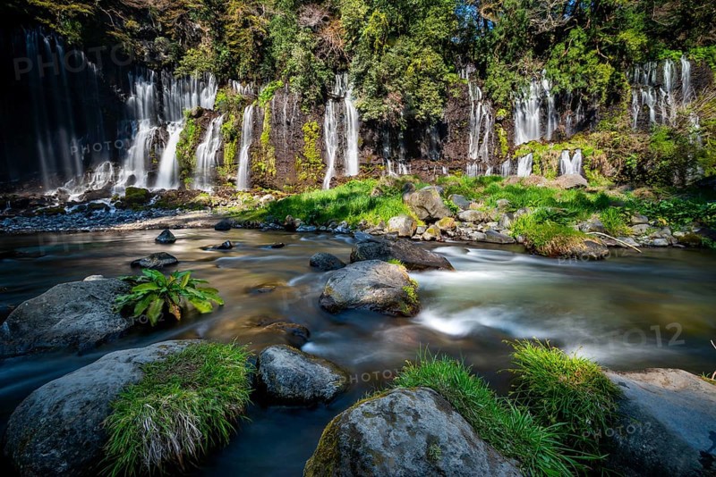 Shiraito Waterfall, long exposure, Fuji-Hakone-Izu National Park, Yamanashi Prefecture, Japan