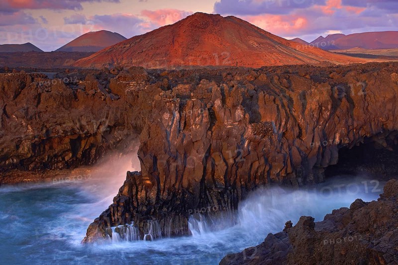 Canary Islands, Lanzarote, Coast of Los Hervideros, Lanzarote, Spain, Europe, Lanzarote, Canary Islands, Spain