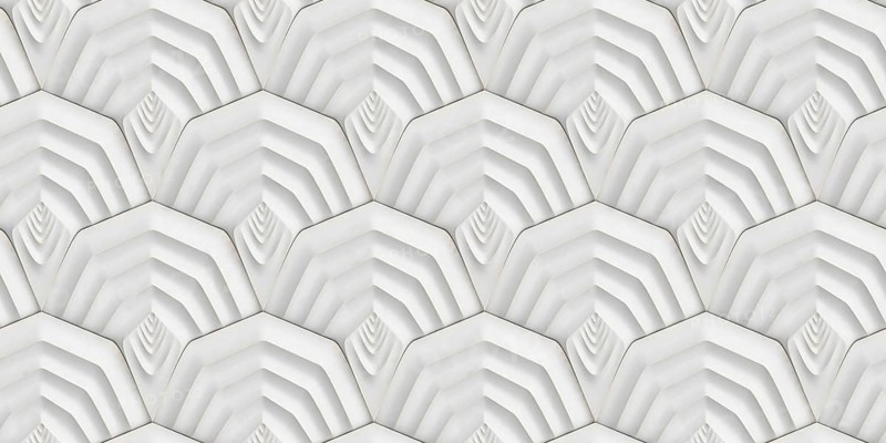 White prism pattern with a 3D depth effect creates an optical illusion of layered geometry. Ideal for backgrounds, design projects, and architectural concepts