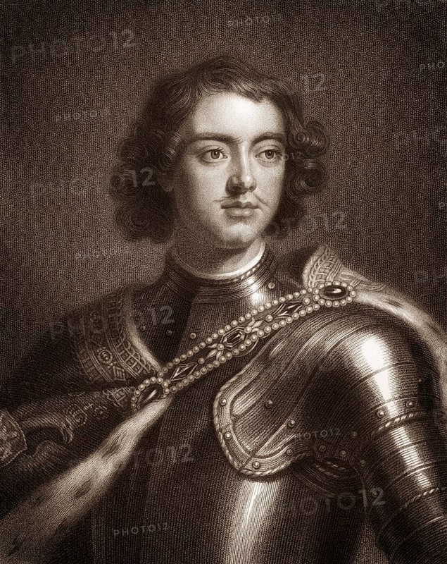 Peter the Great, Peter I or Pyotr Alexeyevich Romanov, 1672-1725, Czar and Grand Duke of Russia and first Emperor of the Russian Empire