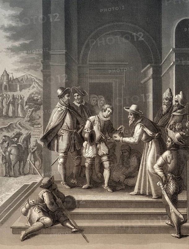 The Parable of the Prodigal Son, New Testament, steel engraving 1853, digitally restored