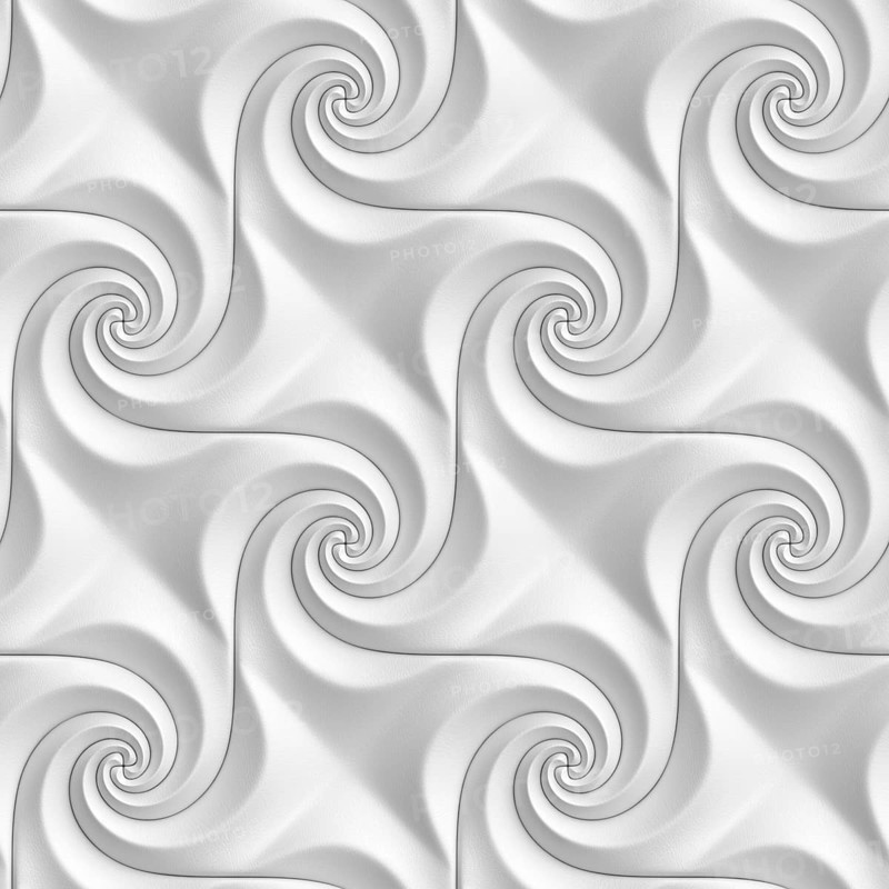 Geometric 3d illustration featuring seamless swirl patterns, ideal for wallpapers and design projects
