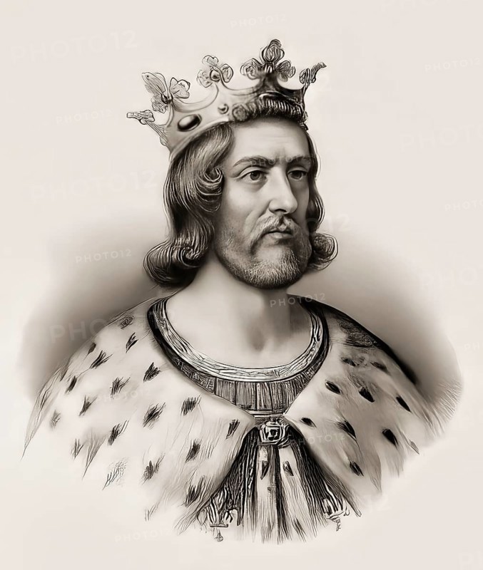 Theuderic I, Thierry I or Theuderich I., c. 487 – 534, the Merovingian king of Metz, Rheims, or Austrasia from 511 to 534, digitally edited