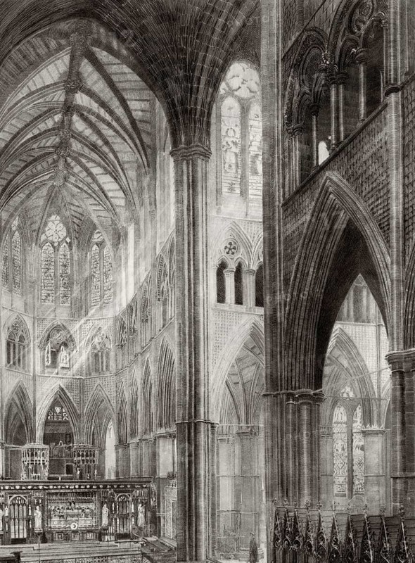 Westminster Abbey, London, England, 19th century