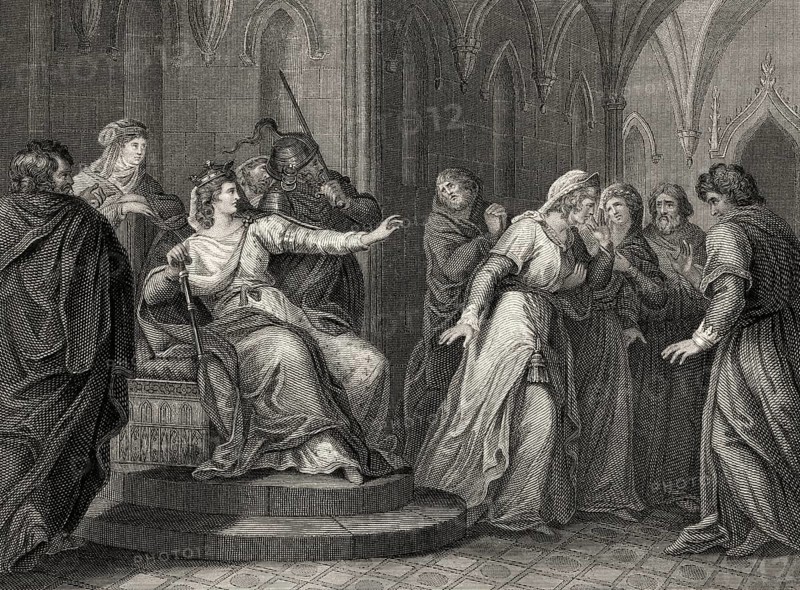 Die Kaiserin Mathilde weigert sich, König Stephan von Blois freizulassen, 1141