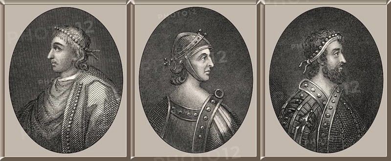 Könige von England, Knut der Große, Harold I., Harthacnut, 10. und 11. Jahrhundert, Haus Dänemark