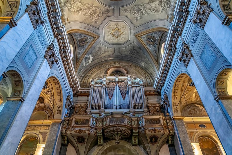 Organ of the Saint-Jean-Baptiste church in Bastia, Corsica, France