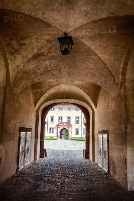 Abbey Castle Corvey in Hoexter, Weserbergland, North Rhine Westphalia, Germany, Europe, Ehemalige Abtei und Schloss Corvey in Höxter, Weserbergland, Nordrhein-Westfalen, Deutschland, Europa