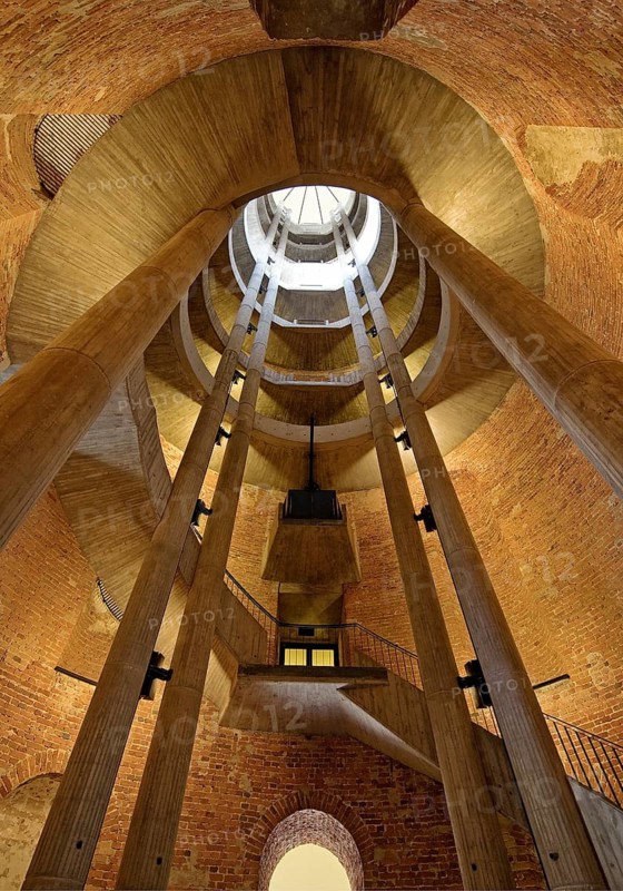 Interior shot, view of the bell tower, French Cathedral, Gendarmenmarkt, Berlin, Germany
