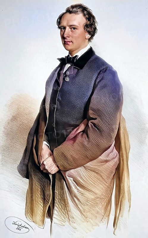 Johann Otto Ludwig Gabillon (born 16 July 1825 in Neu Strenz: died 13 February 1896 in Vienna) was a castle actor and director, Historical, digitally restored reproduction from a 19th century original, Record date not stated