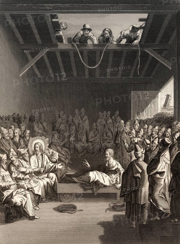 Healing the paralytic at Capernaum, 1853, digitally restored