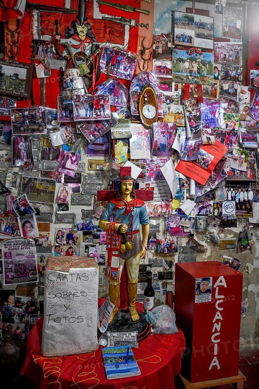 Shrine for the popular saint Antonio Mamerto Gil Núñez, better known as Gauchito Gil, Santuario del Gauchito Gil, Mercedes, Corrientes Province, Argentina