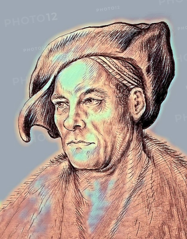 Portrait of Jakob Fugger, 1459, 1525, German businessman, digitally edited