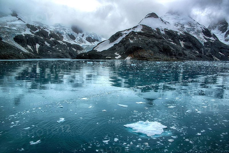 Drygalski fjord, South Georgia, landscape, glacier