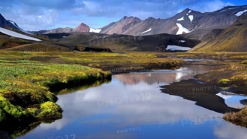 Europe, Scandinavia, Iceland, landscape near Landmannalaugar