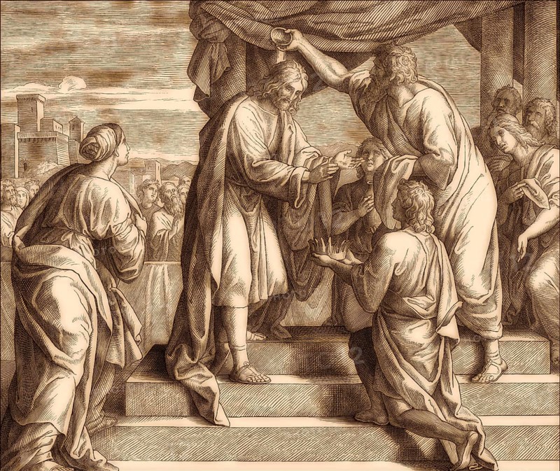 Samuel Anoints David, Old Testament, by Julius Schnorr von Carolsfeld