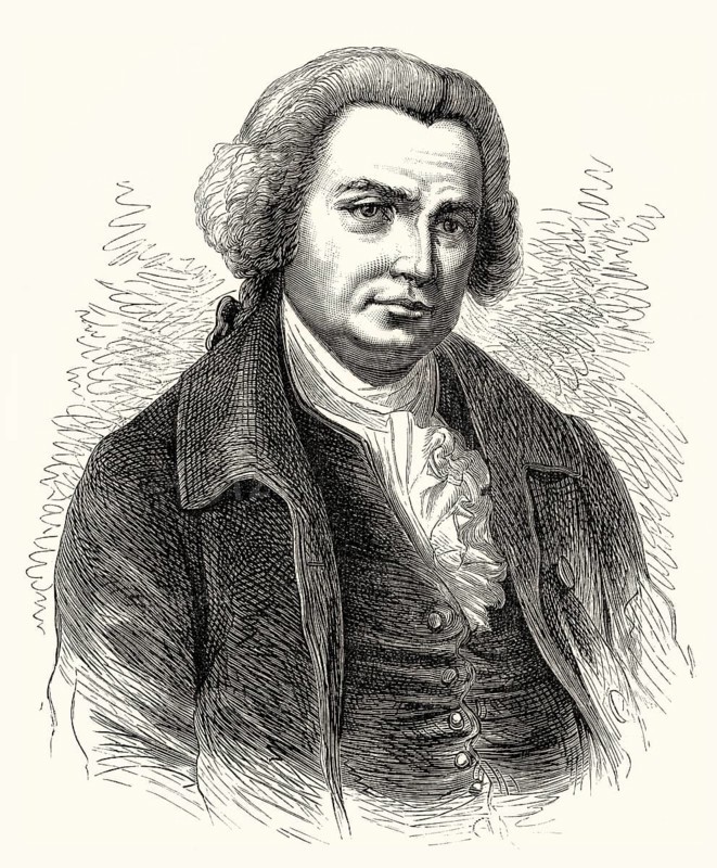 Portrait of John Smeaton, 1724, 1792, the English engineerfather of civil engineering
