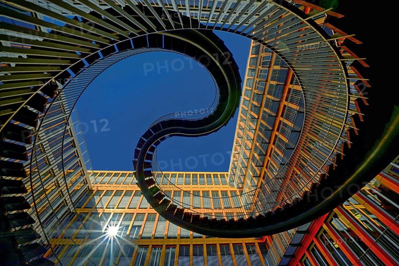 Germany, Munich, University, Endless Stairs, Endless Stairs, Endless Stairs, Munich, Bavaria, Federal Republic of Germany