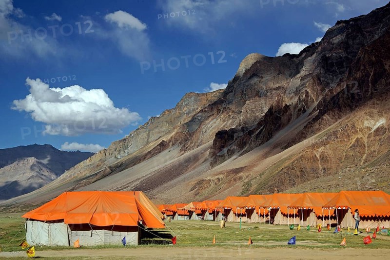 North India, Ladakh, Sarchu, tent accommodation, Himalayas
