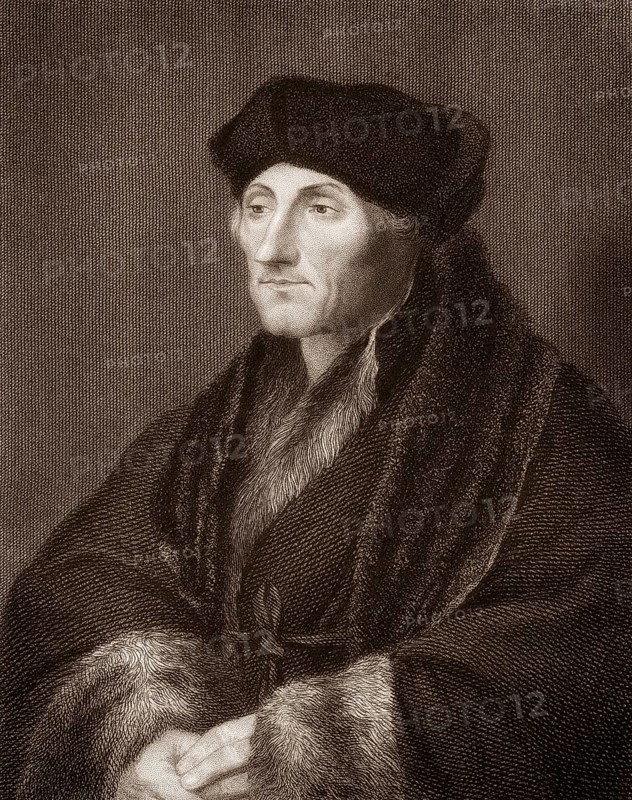 Erasmus Desiderius von Rotterdam, 1465 - 1536, a Dutch humanist, theologian, philosopher, scholar and author