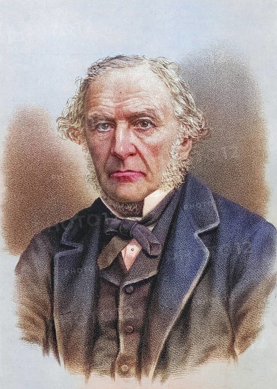 William Ewart Gladstone (1809-1898), statesman and four-time Prime Minister of Great Britain (1868-74, 1880-85, 1886, 1892-94), Historical, digitally restored reproduction from a 19th century original, Record date not stated
