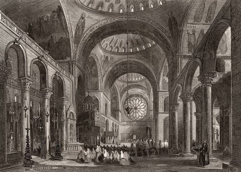 Saint Mark's Basilica, Venice, Italy, 19th century