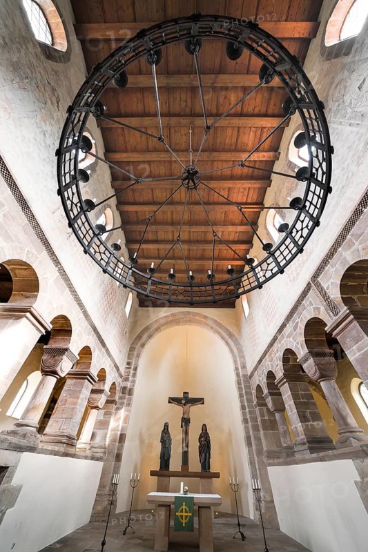 Romanesque basilica Bursfelde Abbey, Hemeln, Hannoversch Münden, Lower Saxony, Germany