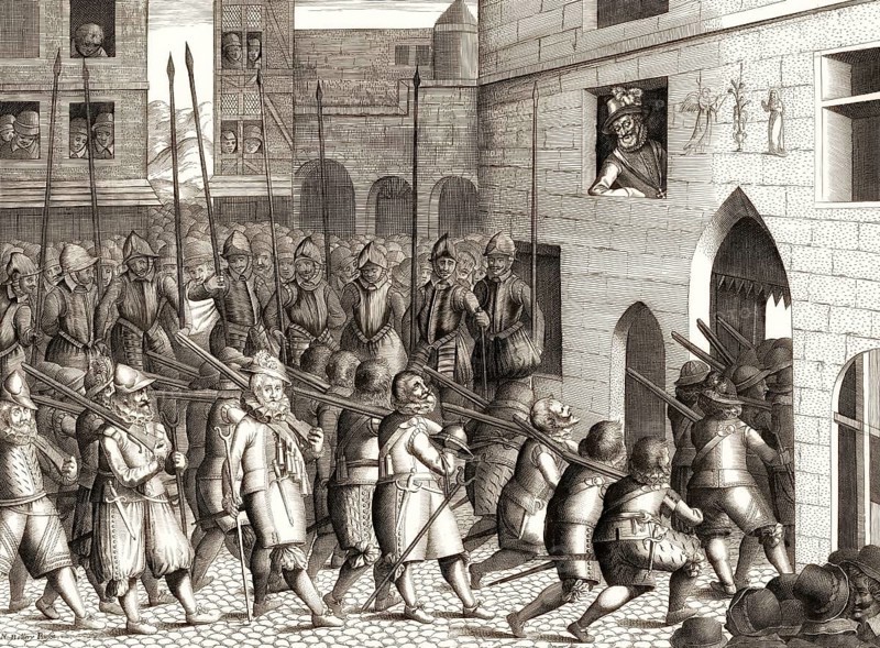 Departure of Spanish troops from Paris, 22 March 1594