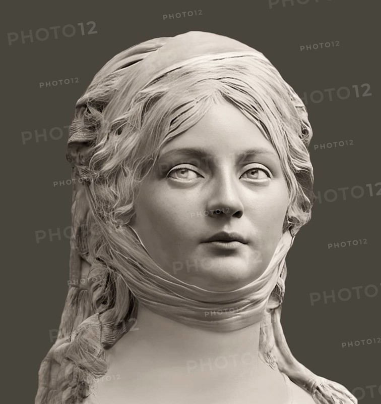 Louise of Mecklenburg-Strelitz, Luise Herzogin zu Mecklenburg - Strelitz, Luise Auguste Wilhelmine Amalie Herzogin zu Mecklenburg, Königin Luise, 1776 – 1810, Queen of Prussia as the wife of King Frederick William III, digitally edited after a bust by Johann Gottfried Schadow