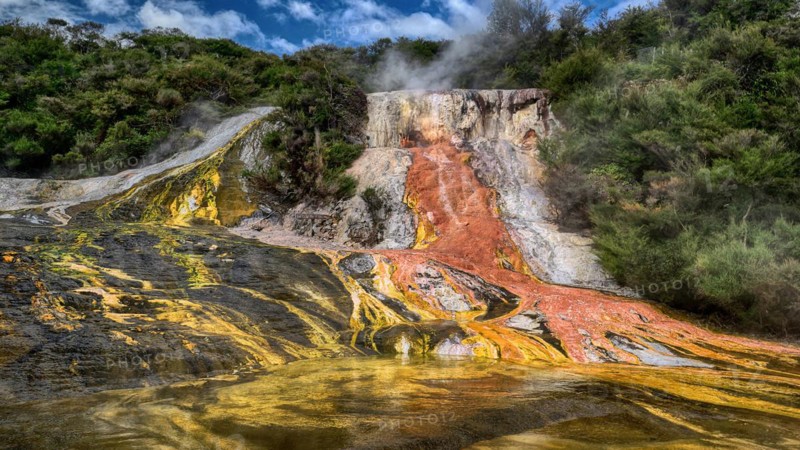 New Zealand, Geothermal area Orakei Korako, North Island, Orakei Korako, North Island, New Zealand