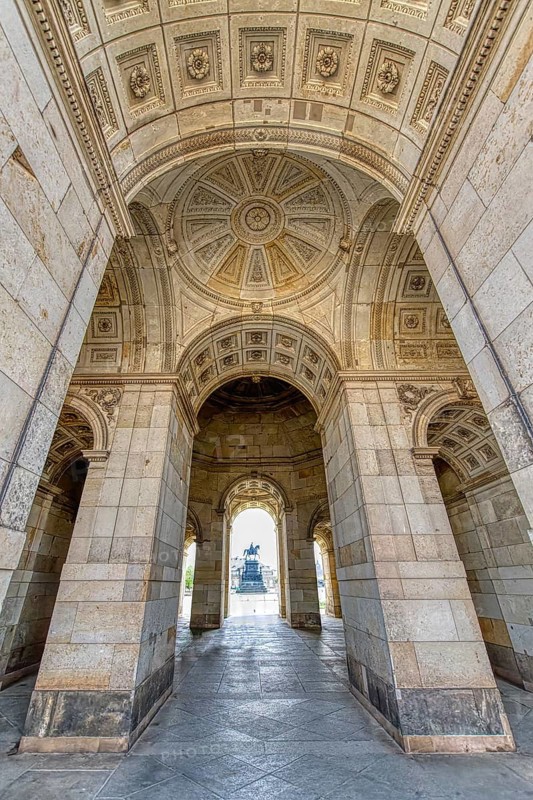Zwinger Palace, Ceiling of the Semper gallery, Dresden, Saxony, Germany