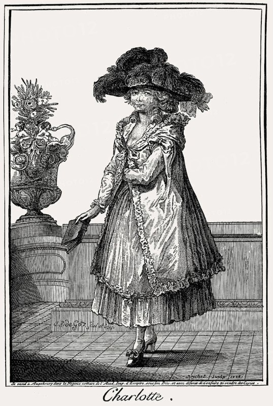 Caricature on the galant style in Germany, 18th century