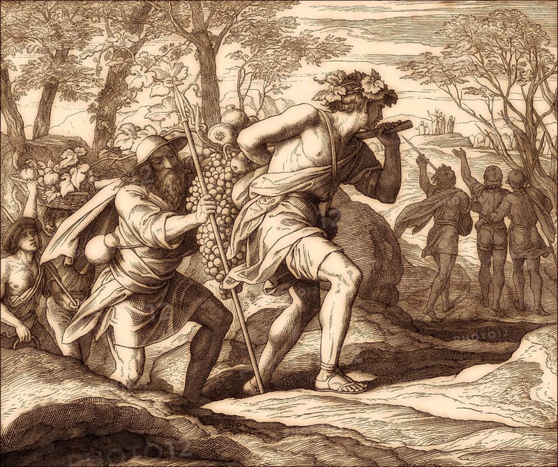 Expedition Returns, Old Testament, by Julius Schnorr von Carolsfeld, 1860