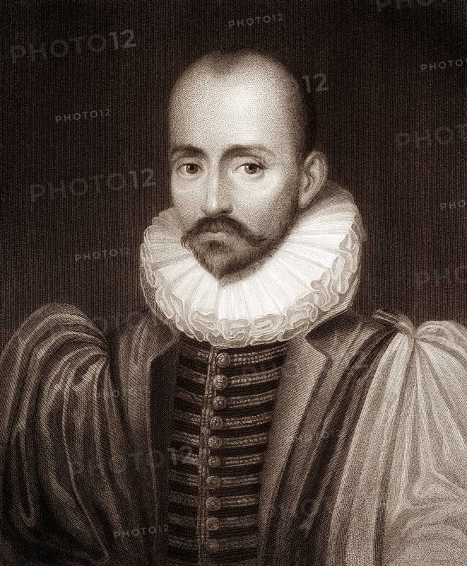 Michel Eyquem de Montaigne, 1533 - 1592, a politician, philosopher and pioneer of essay writing, Michel Eyquem de Montaigne, 1533 - 1592, ein Politiker, Philosoph und Begründer der Essayistik