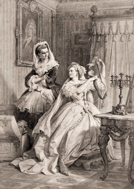 Eugenia, scene from the drama The Natural Daughter by Johann Wolfgang von Goethe, after Wilhelm von Kaulbach