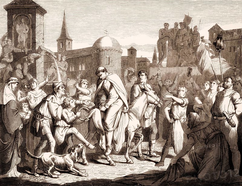 John XVI, c. 945 – c. 1001, was an antipope from 997 to 998, being forced to ride through the streets of Rome seated backwards on a donkey