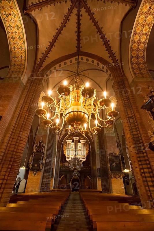 The organ of the Schleswig Cathedral, Schleswig, Schleswig-Holstein, Germany
