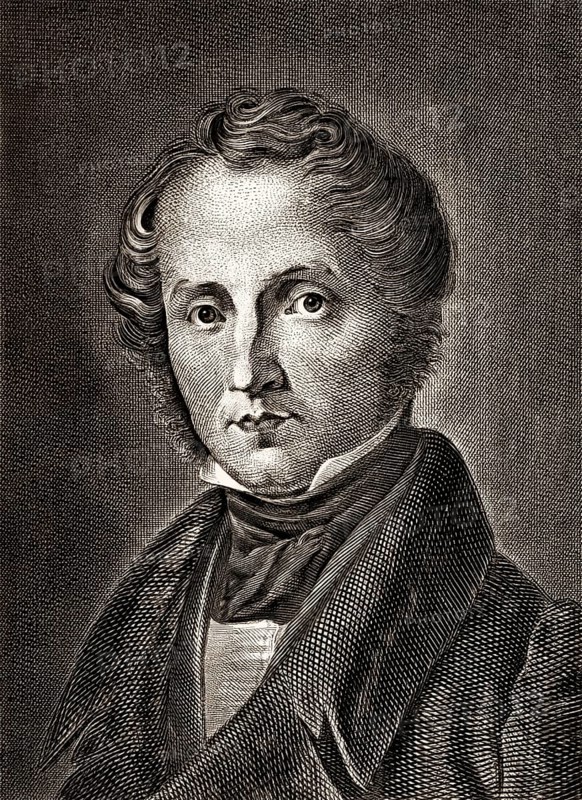 Justus Freiherr von Liebig, 1803 – 1873, German chemist and scientist, father of the fertilizer industry, digitally edited