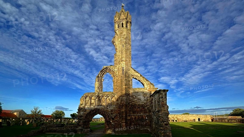 Europe, Scotland, Great Britain, England, landscape, cathedral, St. Andrews