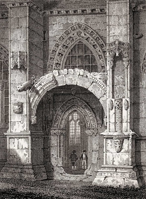 Rosslyn Chapel, Roslin, Midlothian, Scotland, 19th century, Views in Edinburgh by J. & H. S. Storer