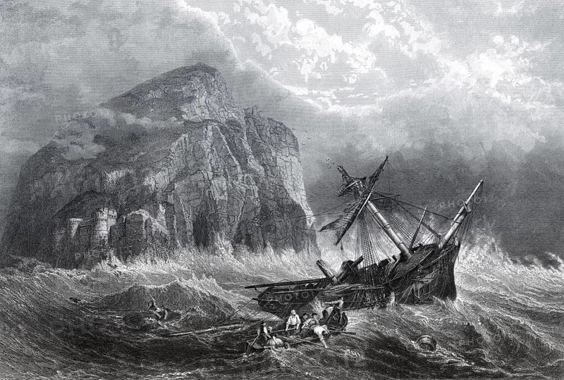 The Bass Rock, eine Insel im Firth of Forth im Osten Schottlands