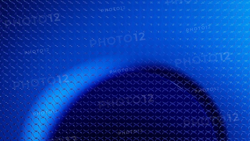 This abstract design showcases a 3D structure in shades of blue, perfect for creating a tech-savvy digital atmosphere