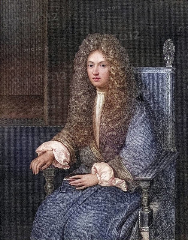Robert Boyle (1627-1691), Anglo-Irish chemist and physicist, as a young man. Copper engraving, digitally restored reproduction from a 19th century original, record date not stated