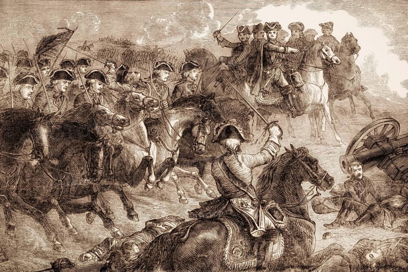 George II, King of Great Britain and Ireland the Battle of Dettingen, 27 June 1743, From British Battles on Land and Sea, by James Grant