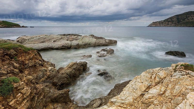 Coast near Port de Centuri, Cap Corse, Haute-Corse, Corsica, France