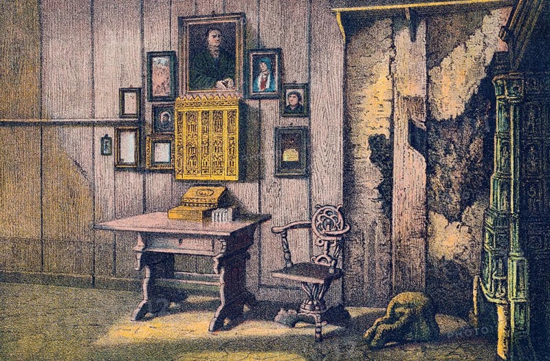 The Luther Room, Wartburg castle, Germany